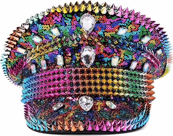 Sparkly Sequin Captain Hat