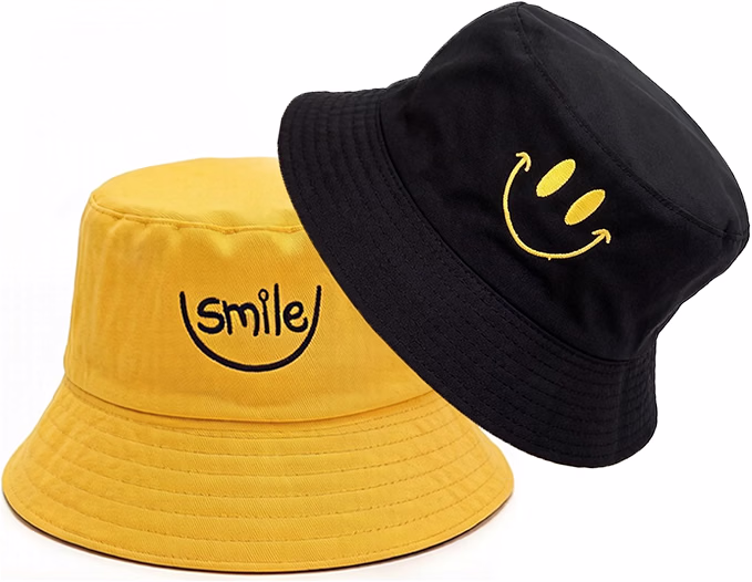 Smilie Reversible Bucket Hat