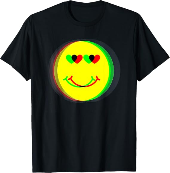 Retro Psychedelic Smilie T-Shirt